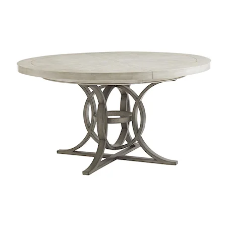 Calerton Round Dining Table with Extension Leaf